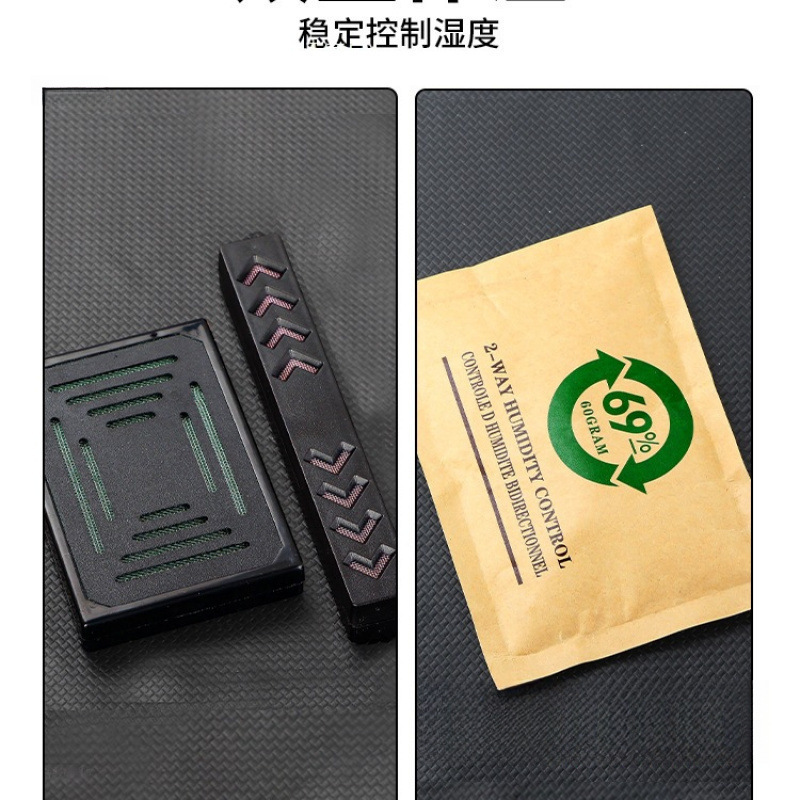 葉巻保湿ボックス、杉の木くず熟成ボックス、ミニタバコキャビネット、加湿器ツールセット、ロックシガーボックス|undefined