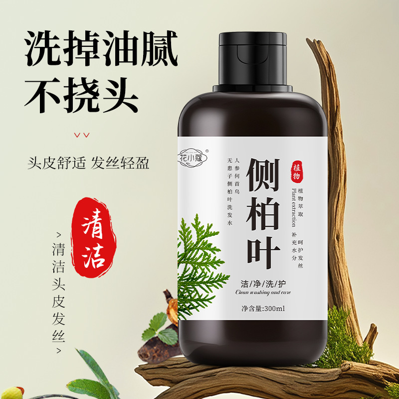 HuangxiaoCao ginseng <unk> <unk> radix <unk> no afectado lateral cypress champú para el cuidado del cabello control de aceite flojo limpio fabricante image 3