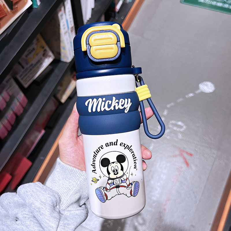 ストロベリーベア子供用魔法瓶カップ女の子用 316 ステンレス鋼ストローカップ小学生落下防止ダブルドリンクカップ|undefined
