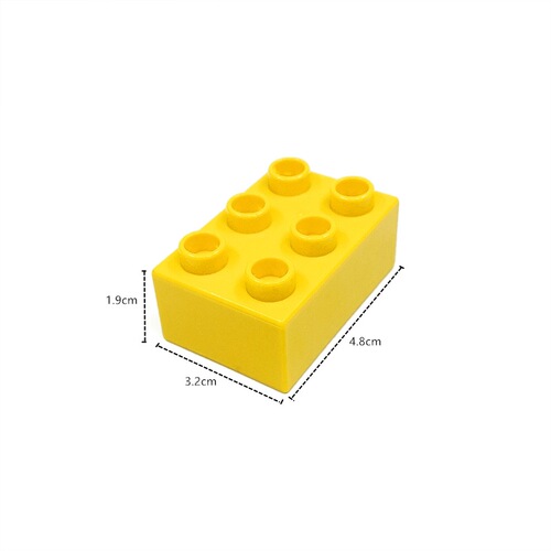 Compatible with Lego large particle building block accessories, bulk parts, basic bricks, 6 holes, high-end 2*3 holes, children's educational toys
