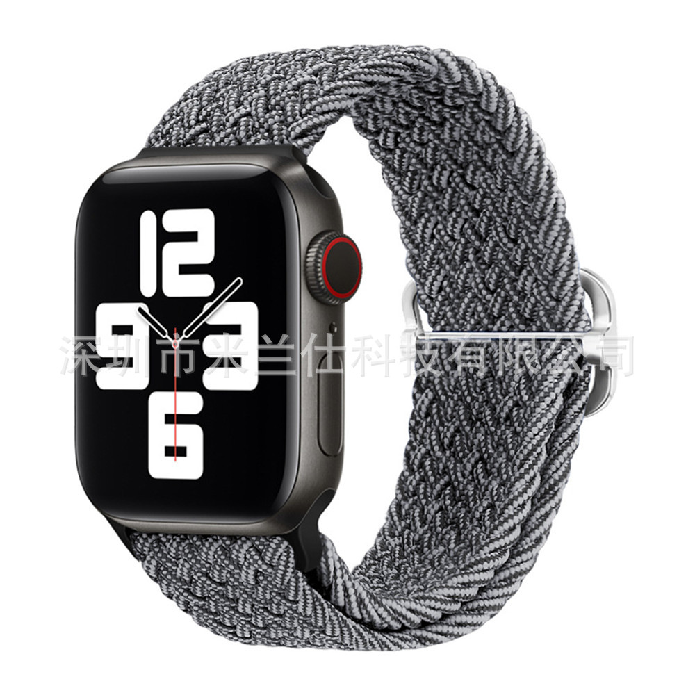 Nylon tejido para Apple iwatch456789 Apple ultra2 hebilla deslizante elástica S9 correa de reloj fabricante