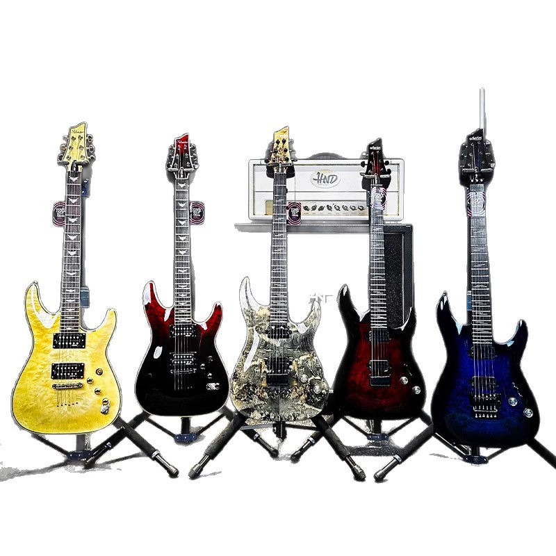 Scheat SCHECTER Indonesia's Omen Extreme-6/Elite-6/FR носит двойной трясущийся звук гитары