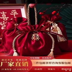 喜糖袋サテン布袋結婚式結婚式手提げ喜糖袋包装キャンディー袋喜糖箱