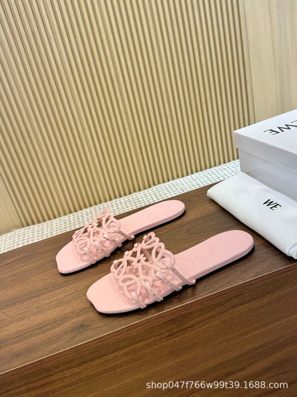 2025罗家新款镂空平底凉鞋女沙滩罗马一字拖鞋外穿时尚休闲凉拖|undefined