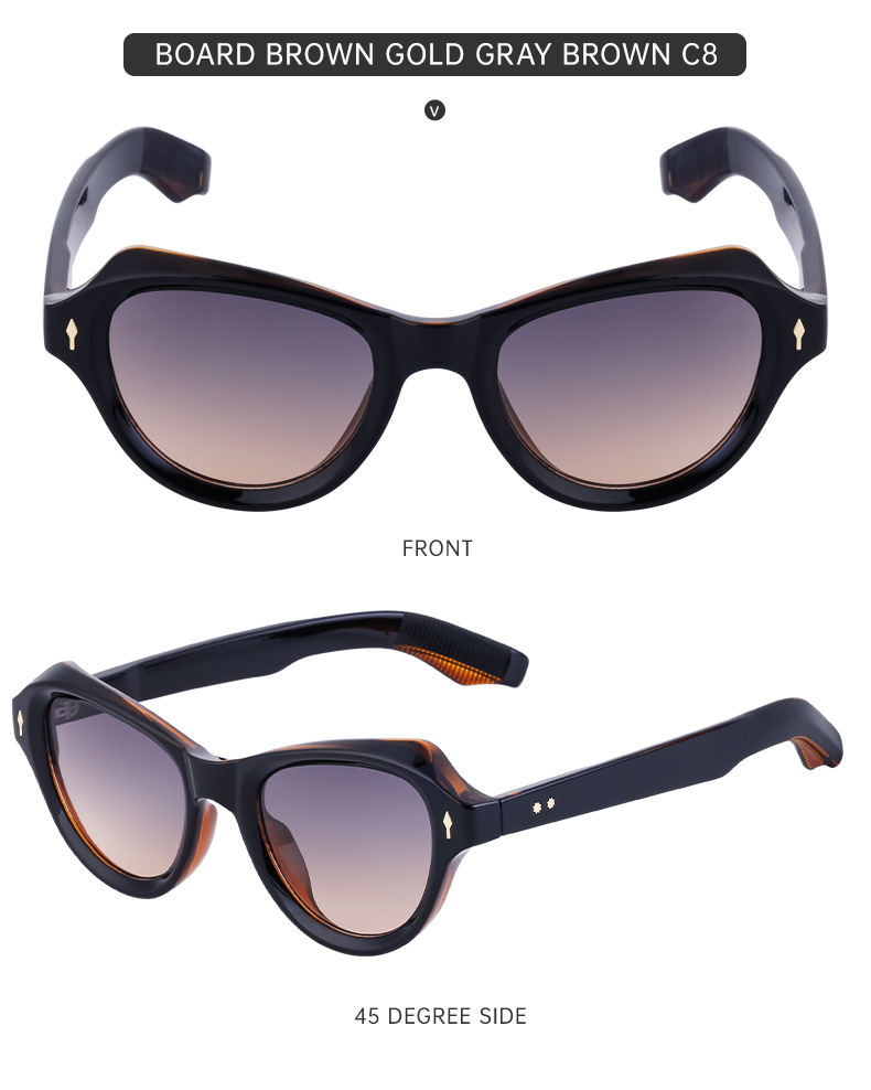 Simple Style Color Block Pc Cat Eye Full Frame Women's Sunglasses display picture 17