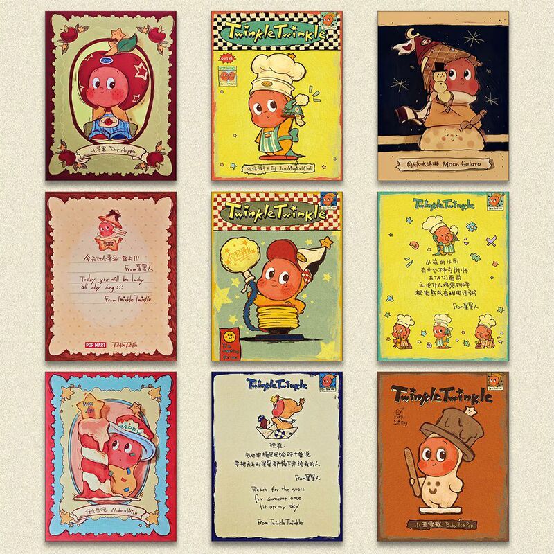 Twinkletwinkle Star Man Cards Ins Style Healing Quotes Ppmt Peripheral Cartoon Collection Card Paper