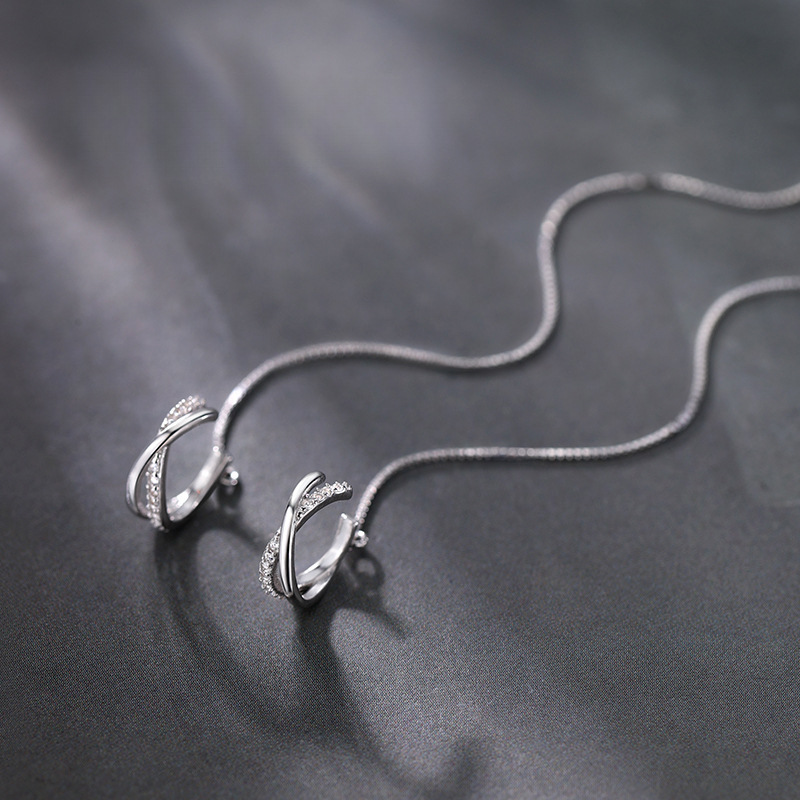 Pendientes de plata de ley 925, pendientes de nicho, nuevos pendientes de moda 2025, pendientes de alta calidad, pendientes de mujer