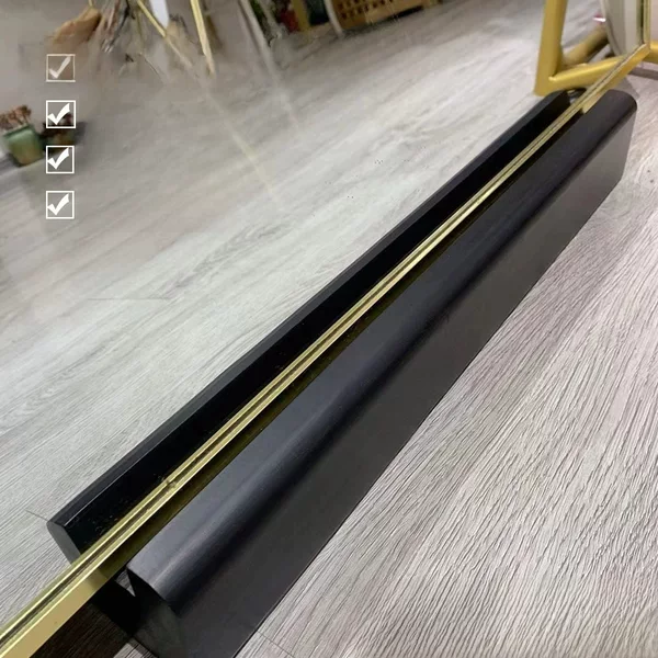 Solid Wood Accessible Luxury Floor Mirror Base Simple Mirror Support Frame Picture Frame Fixed Booster Pad Modern Anti-Slip Support Frame