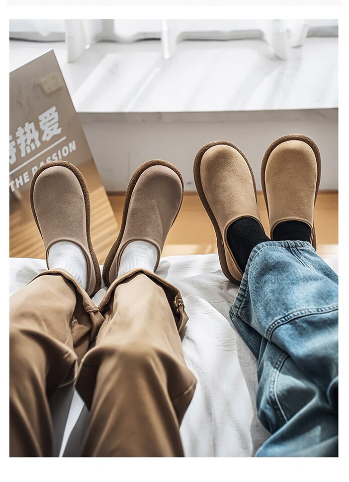 Dép sandal nam bít mũi da PU đế dày chống trượt kiểu lười xỏ chân — Màu nâu, màu be, màu đen chi tiết 4
