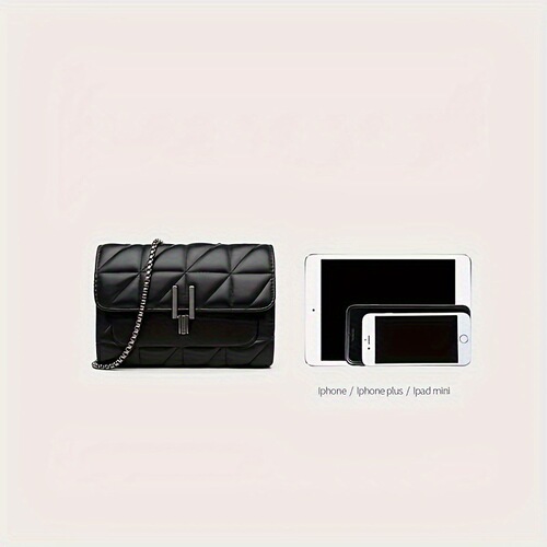 Cross-border hit women's fashion chain belt quilted women's chain shoulder cross-body bag all-matching h100
