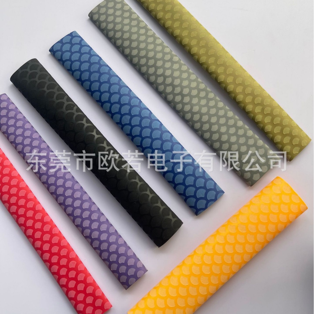 厂家供应钓鱼竿专用黑色防滑花纹热缩套管Φ25.0mm