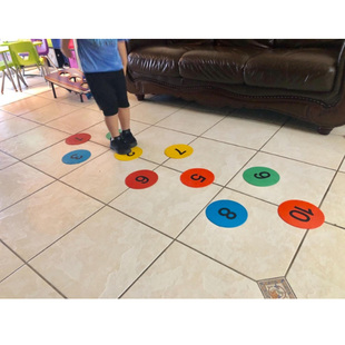Children's Agility Circle Physical Fitness Ring Kindergarten Taekwondo Sports Sensitivity Training Equipment Hopscotch Plaid Jump Ring