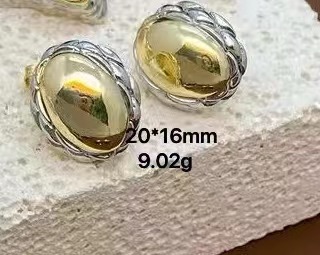 Ear Studs Classification 1 Pair IG Style Geometric Mixed Metal Plating Copper 18K Gold Plated Ear Studs