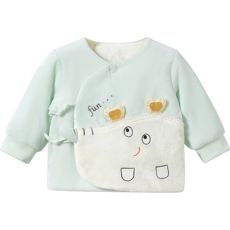 Ropa de bebé recién nacido otoño y invierno, ropa de algodón de primer año, chaqueta de algodón gruesa, chaqueta de algodón caliente, chaqueta de algodón de marzo, chaqueta de bebé