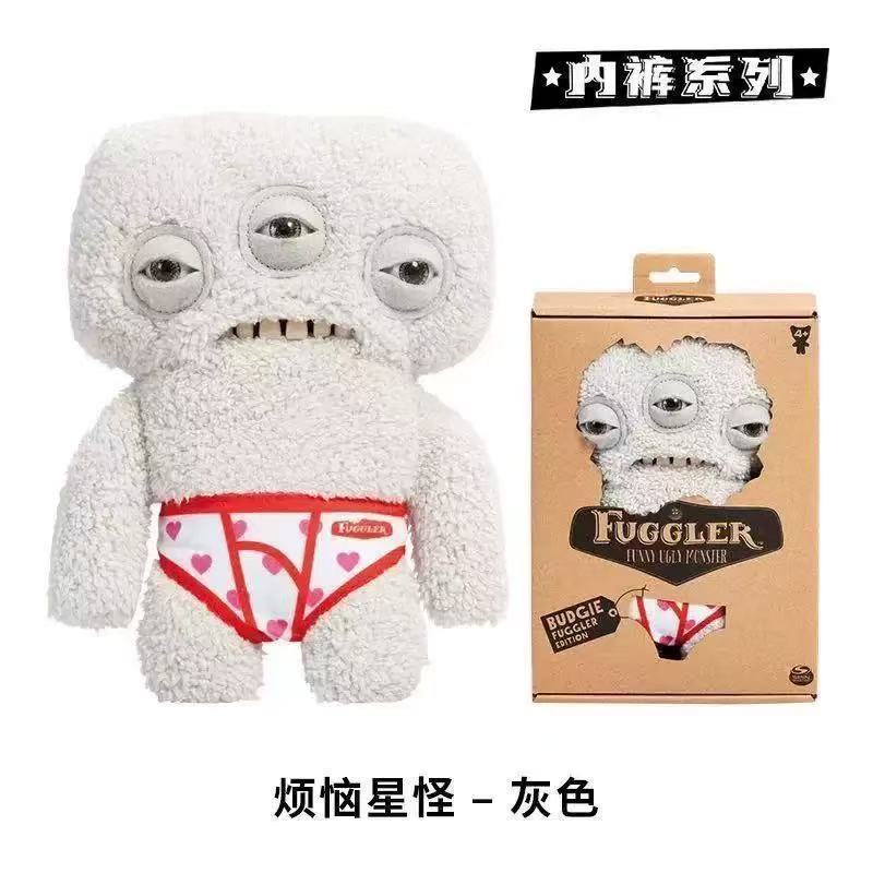 正版fuggler大牙齿萌牙怪兽玩偶牙宝丑萌怪物搞怪毛绒公仔玩偶|undefined
