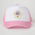 Printed ANITA MAX WYNN Two-Tone Mesh Cap - Pink/White