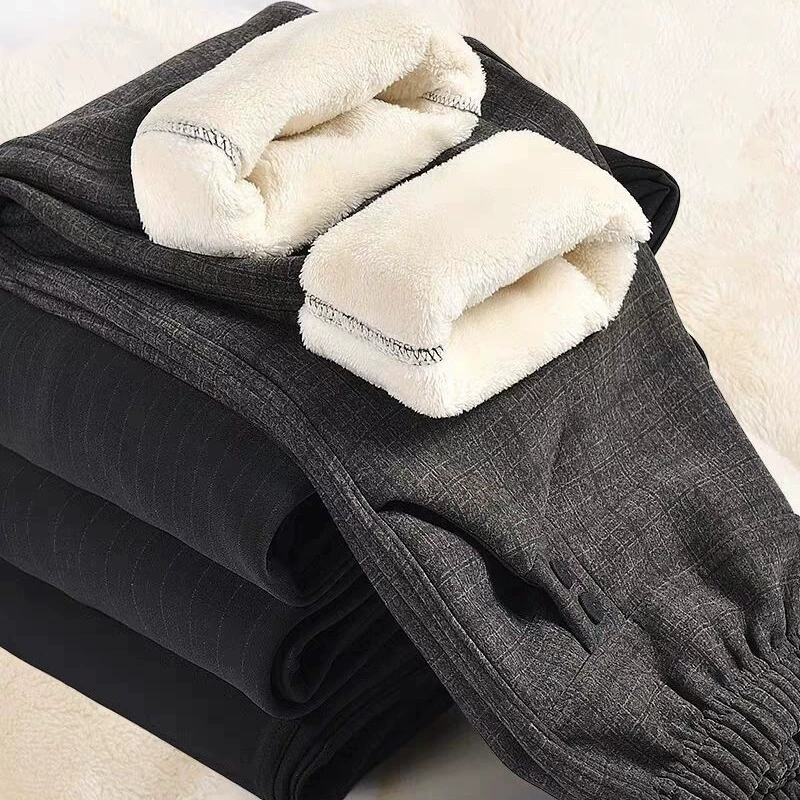 Брюки для мам, зимние женские брюки среднего и пожилого возраста, хлопковые брюки на флисовой подкладке, утолщенные пожилые женщины, осенне-зимние теплые брюки, верхняя одежда