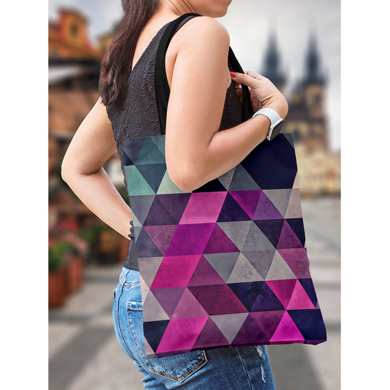 Purple Gray Triangle Trendy Bag Fashion Zipper Cloth Bag Shoulder Bag School Bag Eco-Friendly Bag Shopping Bag Commuter Bag Handbag Purple Gray Triangle Trendy Bag Fashion Zipper Cloth Bag Shoulder Bag School Bag Eco-Friendly Bag Shopping Bag Commuter Bag Handbag