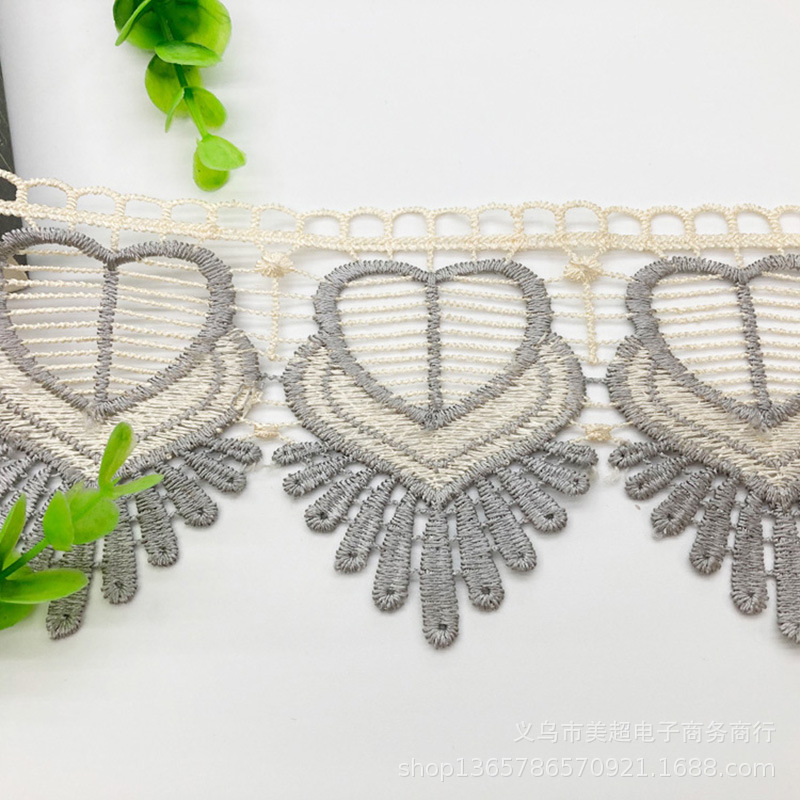 厂家直销水溶刺绣蕾丝花边服装辅料围巾蕾丝花边家纺辅料手工裙摆
