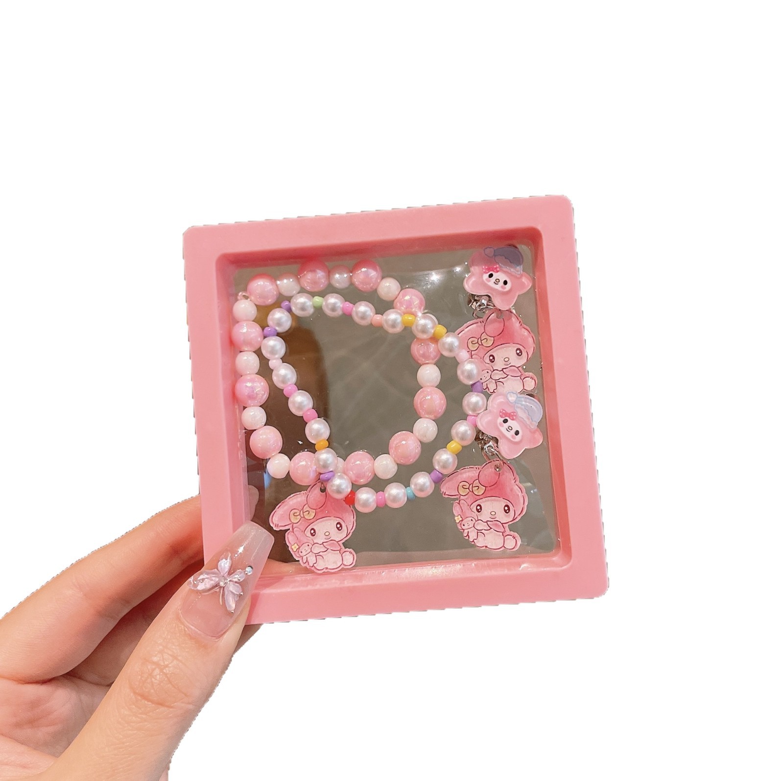 Niña Sanrio collar pulsera caja de regalo princesa pulsera caja de joyas de cumpleaños para niñas 1 de junio Día de los niños