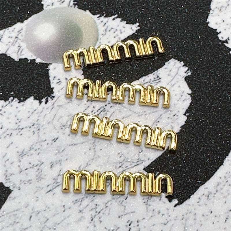 Min Accessories DIY Jewelry Double Minmin Clothing Accessories Hair Clips Hair Ornaments Handmade Letters Gold Silver Color Iu Min Accessories DIY Jewelry Double Minmin Clothing Accessories Hair Clips Hair Ornaments Handmade Letters Gold Silver Color Iu