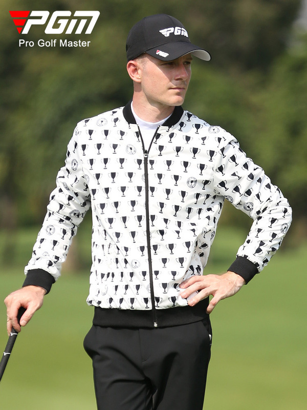 PGM new golf clothing men's autumn and winter coat competition same style men's sports windbreaker windproof and rainproof