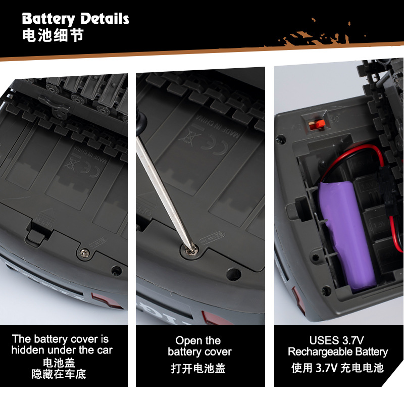 Amazon nueva aleación inalámbrica control remoto excavadora juguete manejo coche deportivo de ingeniería coche juguetes interactivos para niños