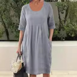 Autumn long-sleeve with a round collar