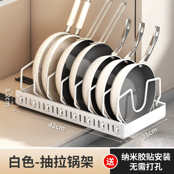 White strap line pot frame