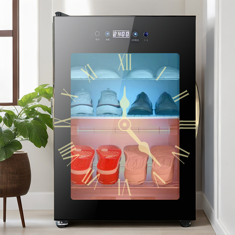 Hogar pequeño gabinete de desinfección zapatero secador máquina de desinfección desodorización especial de zapatos tienda de limpieza en seco vertical
