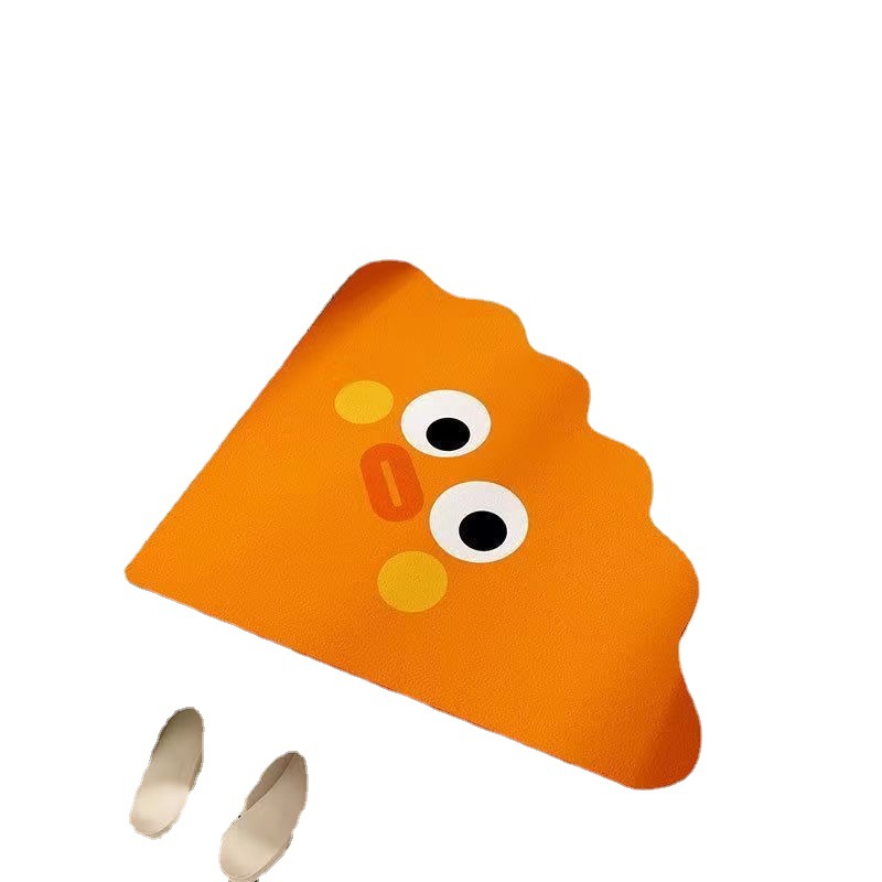 Alfombrilla de baño de dibujos animados absorbentes de agua, alfombra de secado rápido en la puerta del baño, alfombra de barro de diatomeas antideslizante resistente al desgaste