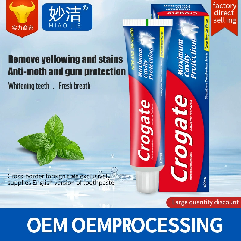 Зубная паста 150 г зубная паста на заказ Crogate полная английская версия для взрослых спот мятная зубная паста свежее дыхание
