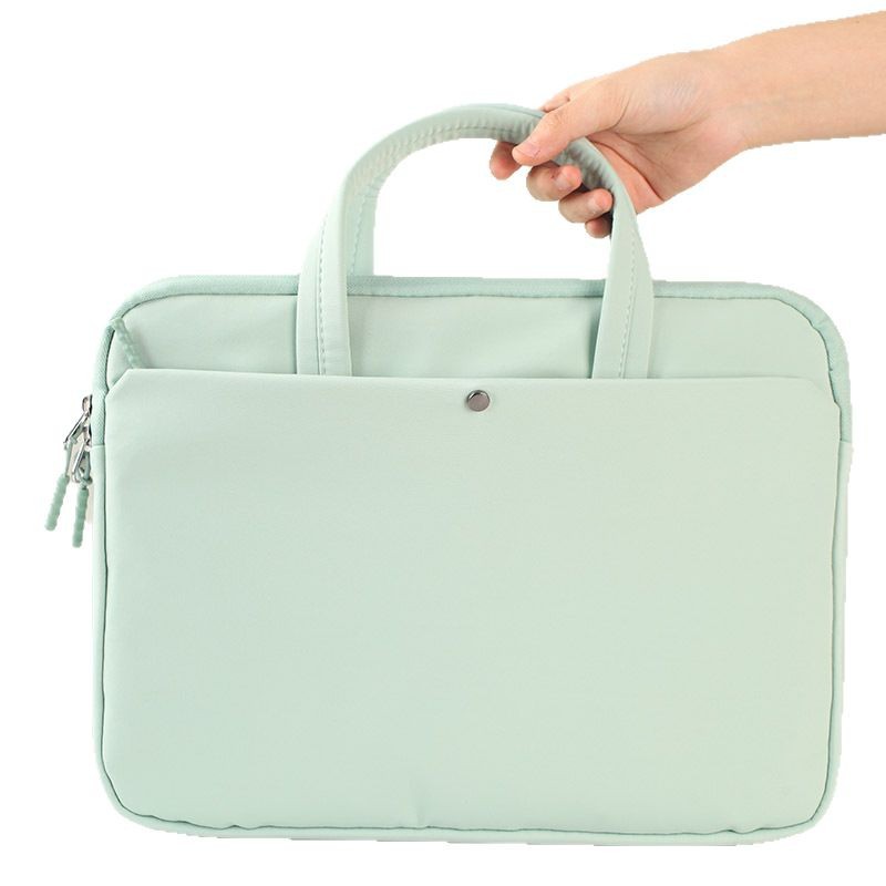 Bolso de computadora portátil, bolso de mano para hombres y mujeres 14 pulgadas, simple para Huawei Apple 16 pulgadas bolso de color sólido 13,6 pulgadas