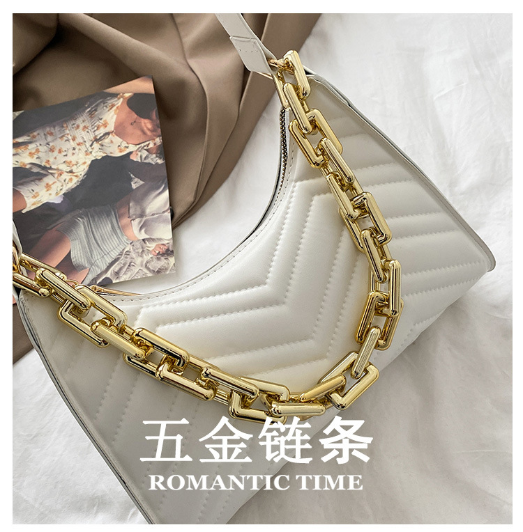 Retro New Fashion Korean Simple Western Style Chain Armpit Bag display picture 23