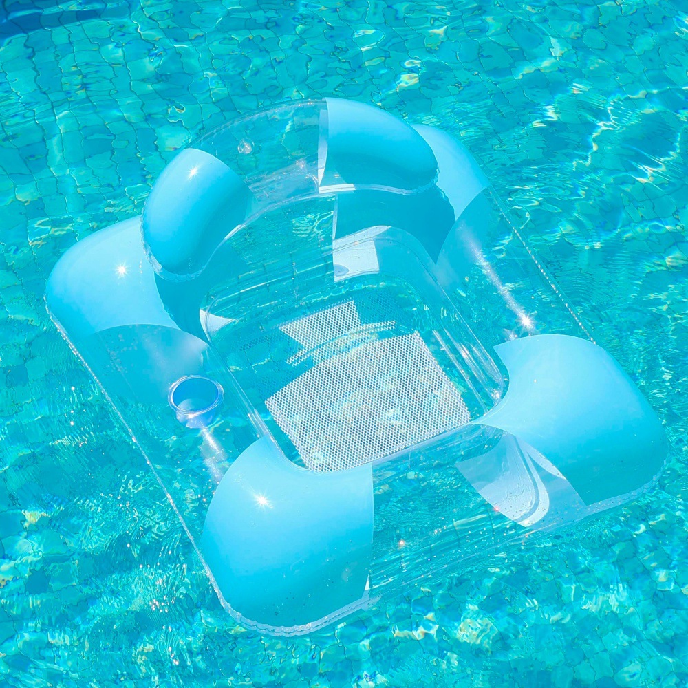 Piscina de viento minimalista círculo de natación de vacaciones círculo de natación para adultos niños sillón de piscina infinita para tomar fotos de diapositivas flotantes