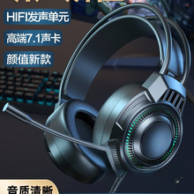电脑耳机头戴式耳麦电竞游戏台式机笔记本有线吃鸡带麦批发无批发