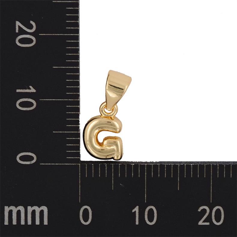 1 Stück 5mm * 15mm Kupfer Vergoldet Brief Poliert Anhänger display picture 15