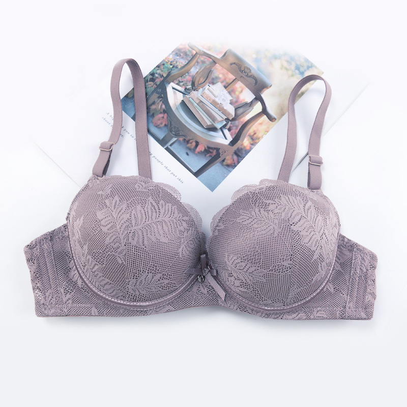Pequeño pecho para reunir sexy damas sujetador delgado debajo de la banda gruesa de acero de la fábrica de ropa interior en stock sujetador del sudeste asiático