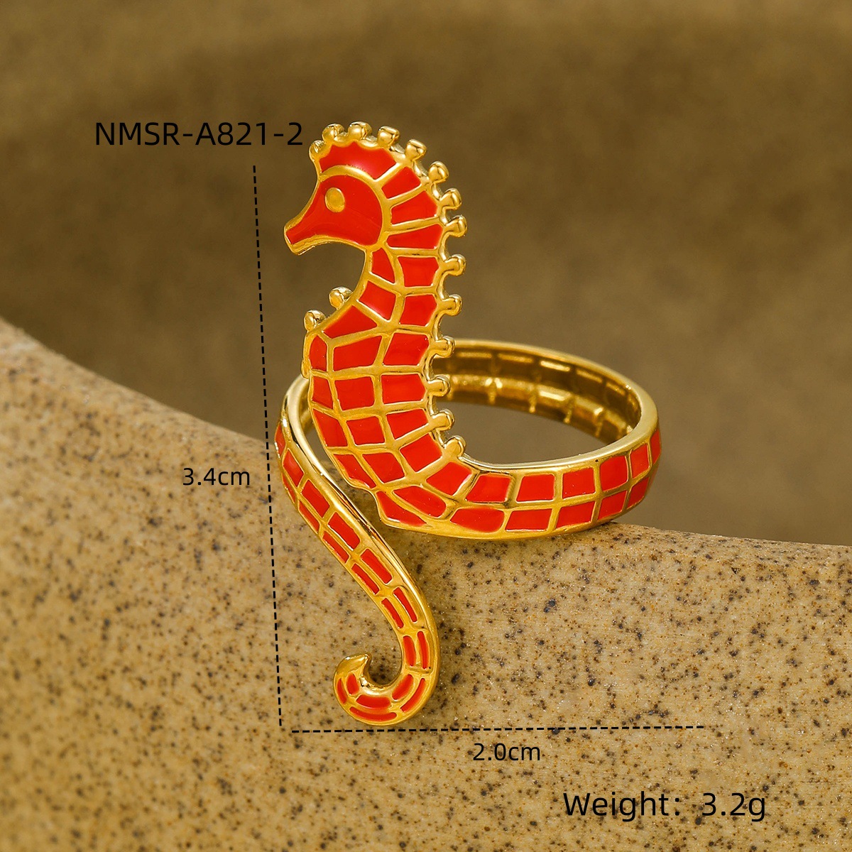 6g Weight 0.03µm-0.05µm Gold Plating Thickness PVD Coated Gold Plating Process Real Gold Plated Plating Material Rings Classification One Size Ring Size 1 Piece Quantity Party, Street Occasion 304 Stainless Steel Material Hippocampus Pattern Women's Gender Beach, Simple Style Style Waterproof Non Tarnish, Plating Craft PVD Coated Real Gold Plated Hippocampus 304 Stainless Steel Beach Simple Style Waterproof Non Tarnish Rings 11
