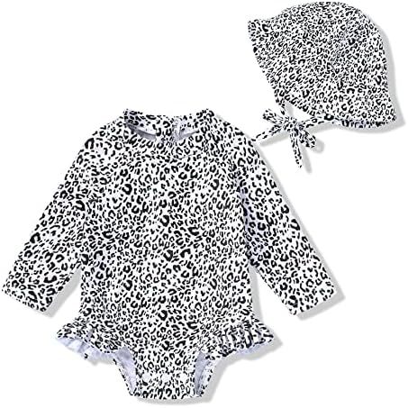 Traje de baño para niños europeos y americanos Traje de baño para niñas de una pieza Ropa de protección solar de manga larga con cremallera de sombrero Estilo explosivo transfronterizo de Amazon