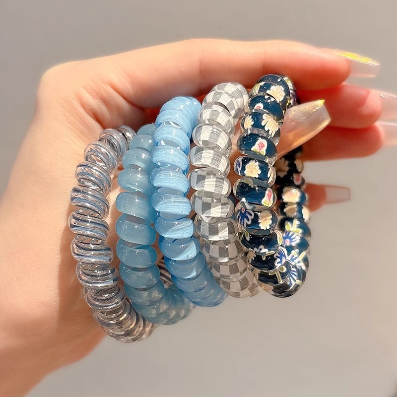 Cabeza de alta belleza cabello de cabello rosa cabello de teléfono anillo de goma banda de goma de alta elasticidad cabello de cabello de cabello