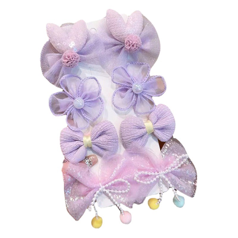 Princesa DE LOS NIÑOS Super Hada arco horquilla tela flor horquilla accesorios para el cabello no lastiman el pelo BB clip chica Bangs clip