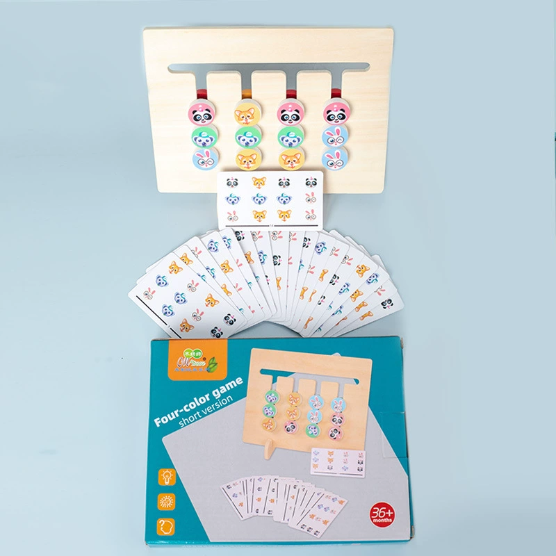 Деревянные развивающие Montessori пособия, когнитивные логические интеллектуальные развивающие игрушки, раннее образование, тренировка, восприятие цвета, логическое мышление