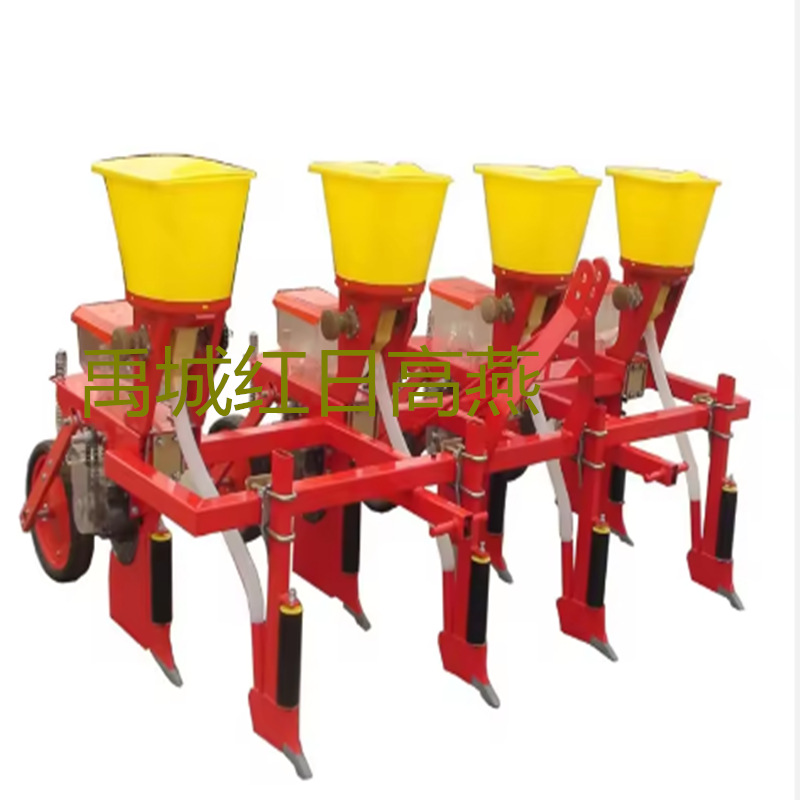 悬挂玉米播种机5行施肥机2BYSF 5玉米施肥播种机拖拉机带播种机