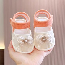 婴儿鞋夏季薄款0-3-6-12个月软底公主汉服国风鞋子防掉透气学步鞋