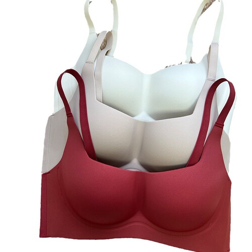 Holographic Cloud-Like Bare Nipple Bra for Women, Small Cup Push-Up, Anti-Sagging, Soft Support, Wireless, Bralette