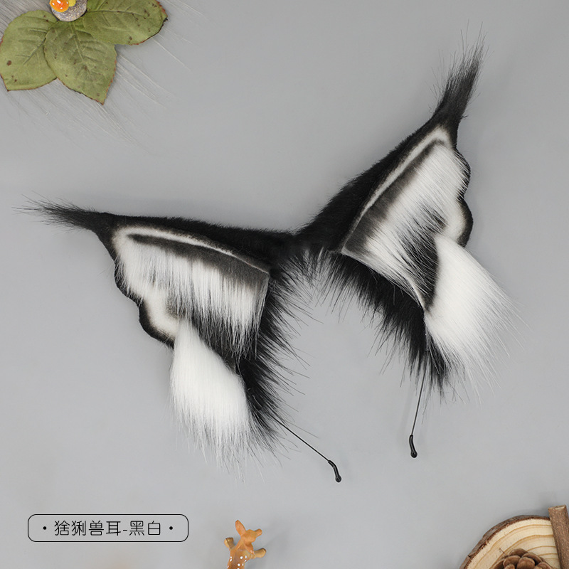 Tocado de felpa lindo generación pelo comic show cos accesorios simulación bestia oído diadema accesorios KC tmall gato oído accesorios para el cabello