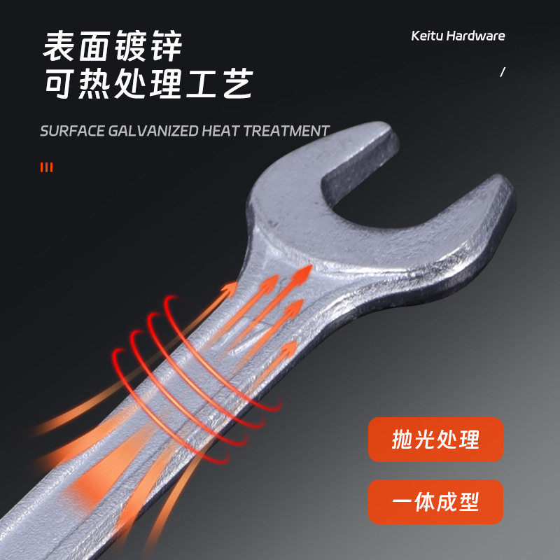 オープンレンチ亜鉛メッキダブルヘッド延長ロッドレンチ高強度工具鋳造研磨ナット鋼トルクレンチ|undefined