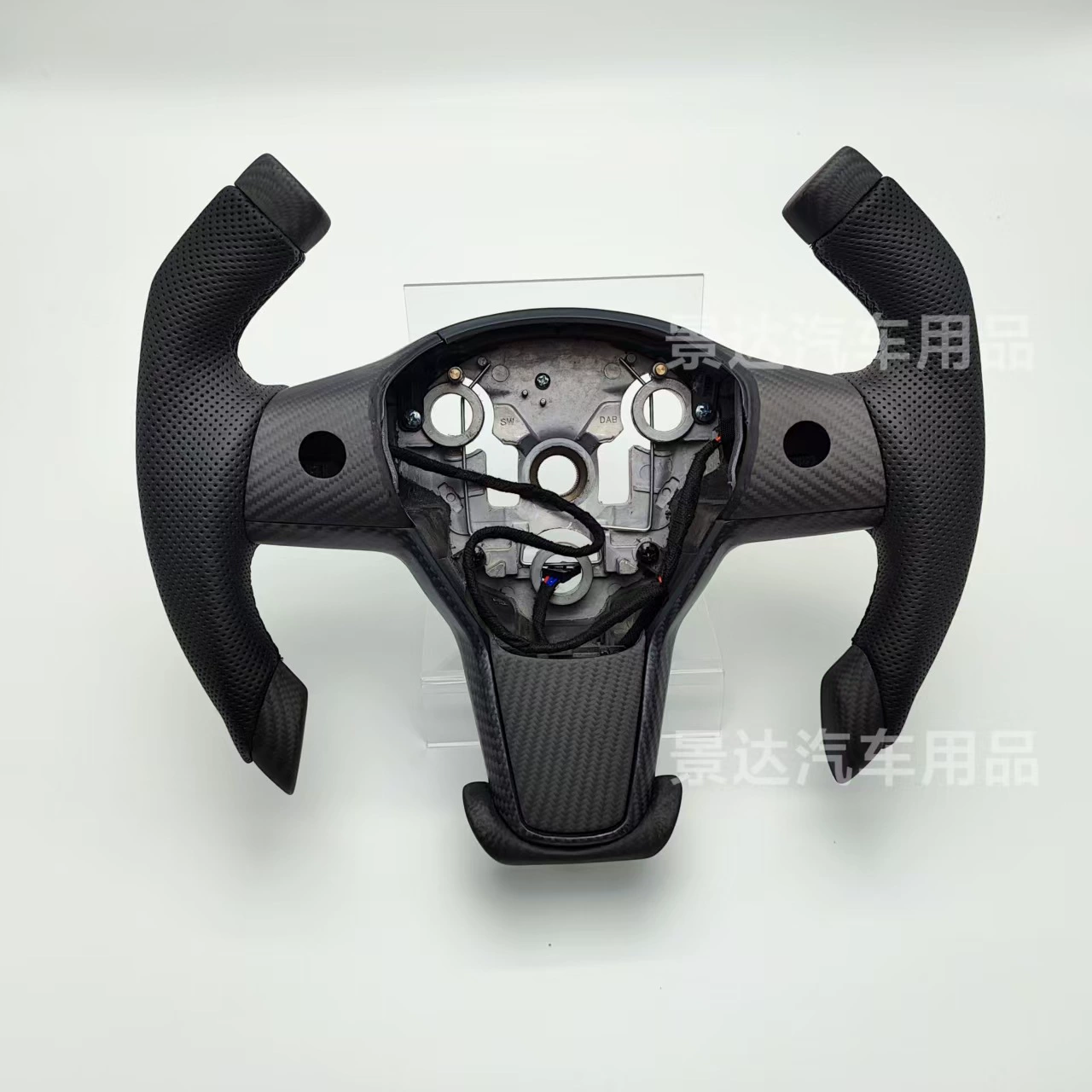 Подходит для Tesla Model 3 Model Y модифицированный спортивный руль с подогревом из настоящего карбона YOKE Tesla