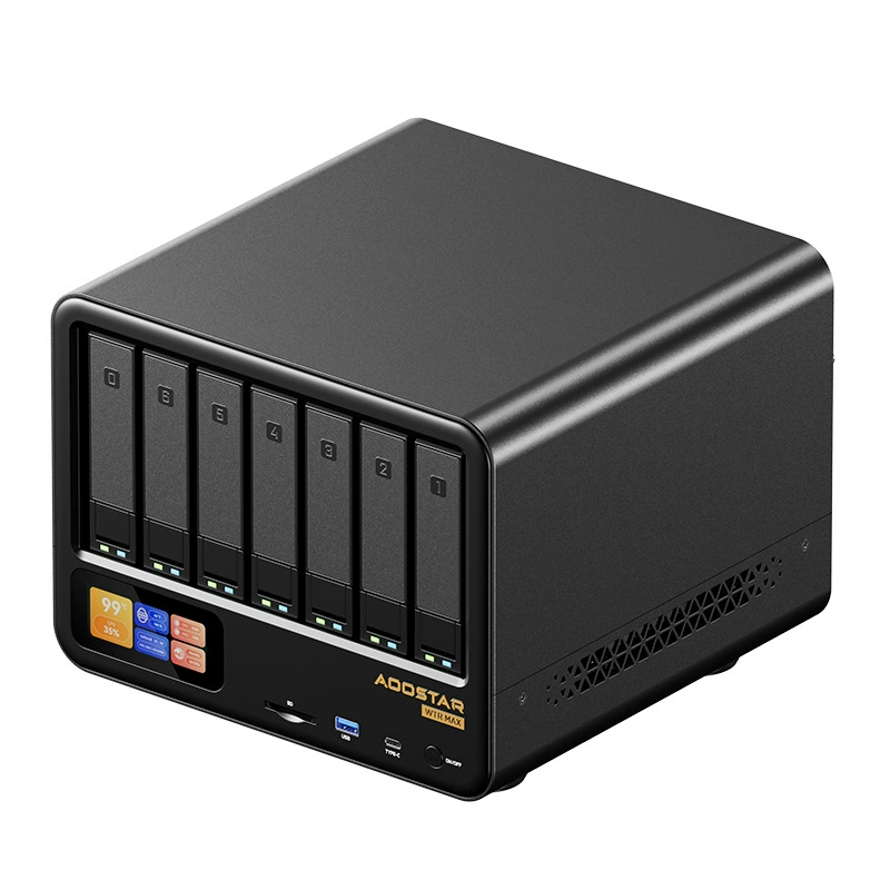 Мини-сервер Tianbei AOOSTAR WTR MAX, на AMD 8845HS, домашний NAS-хост для облачного хранилища, на 11 дисков